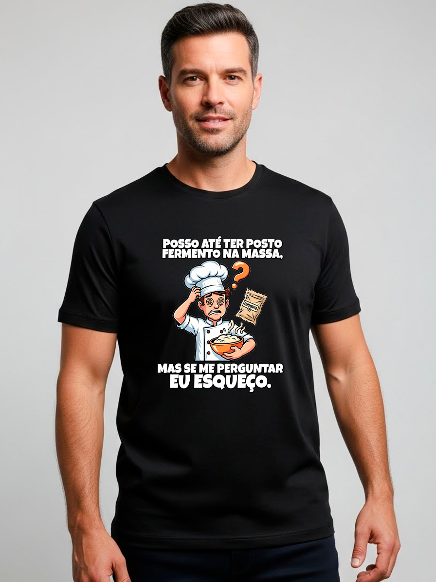 Camiseta Preta Gola Redonda