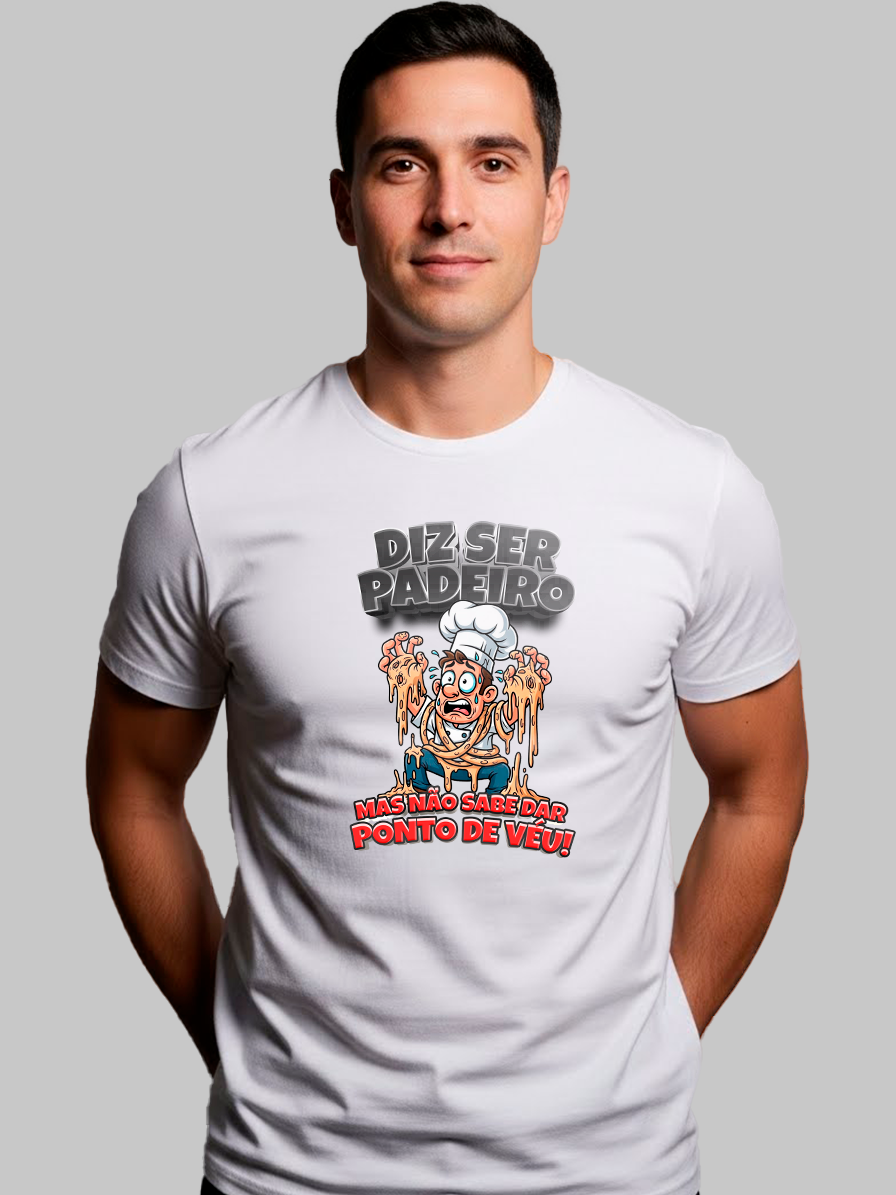 Camiseta Branca Gola Redonda