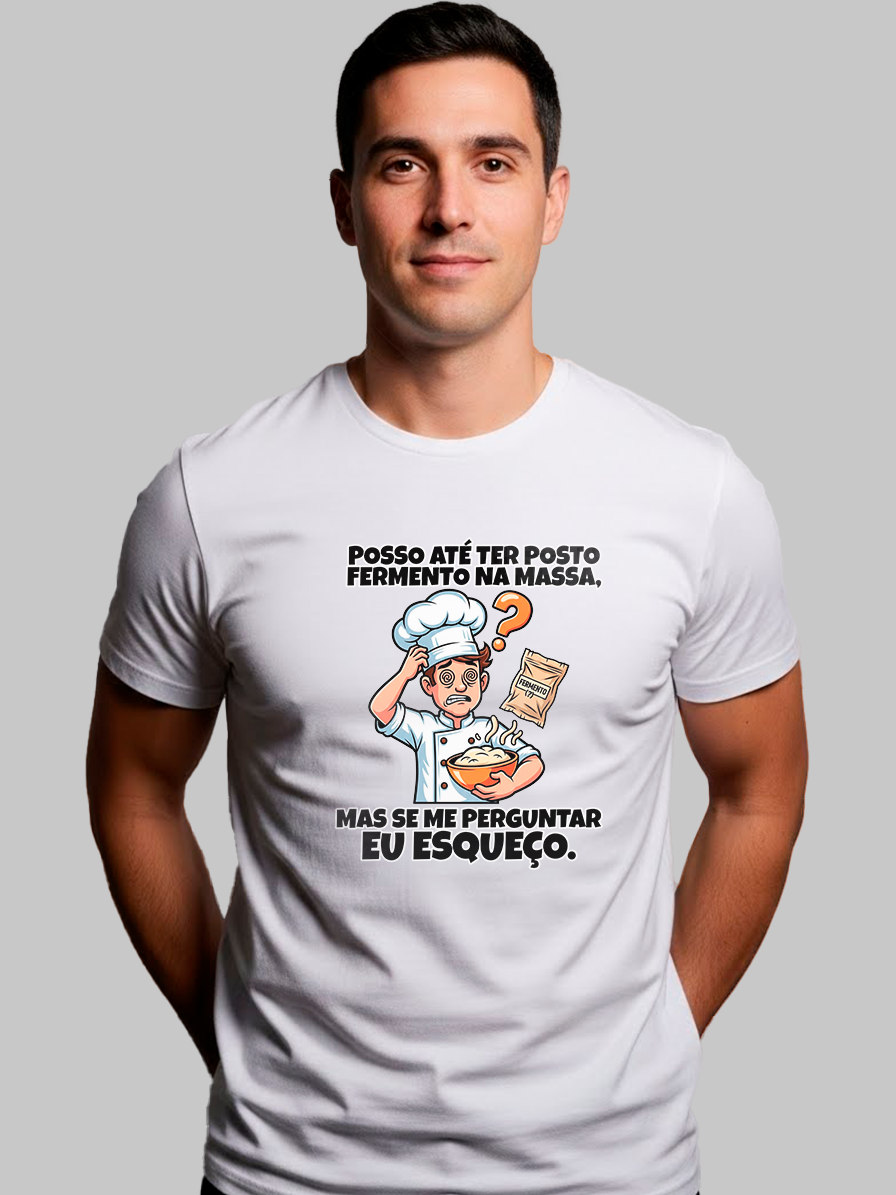 Camiseta Branca Gola Redonda